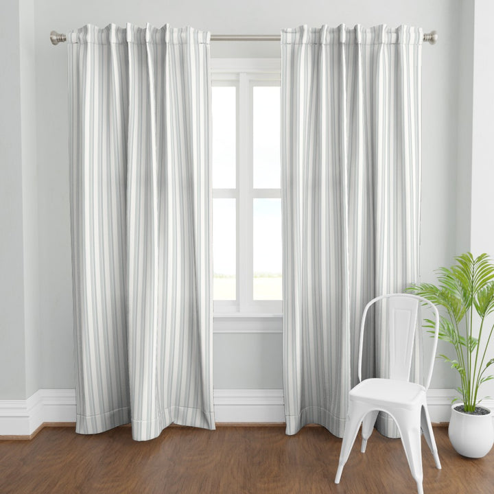 Cotton Canvas Curtain Panel | Ticking Stripe - Naturally Refined Collection