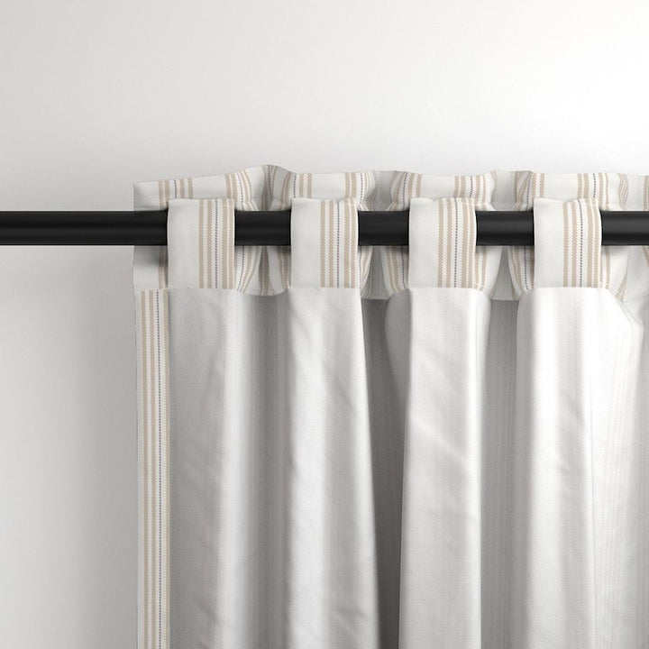 Cotton Canvas Curtain Panel | Ticking Stripe - Naturally Refined Collection
