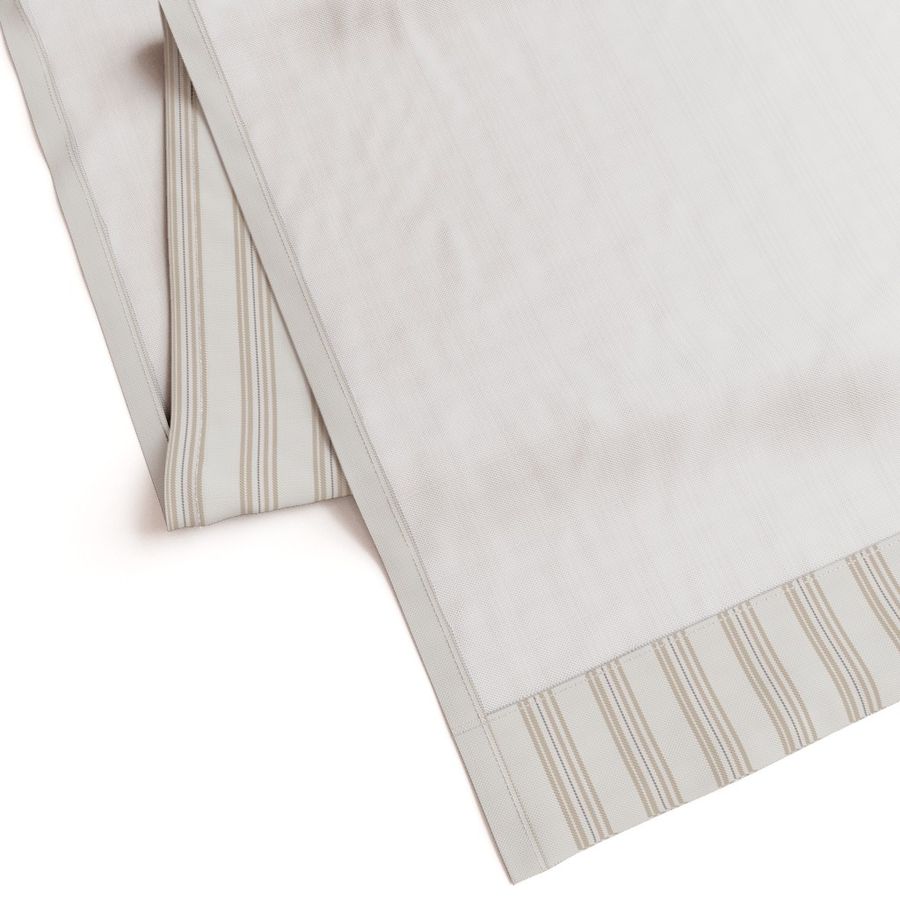 Cotton Canvas Curtain Panel | Ticking Stripe - Naturally Refined Collection