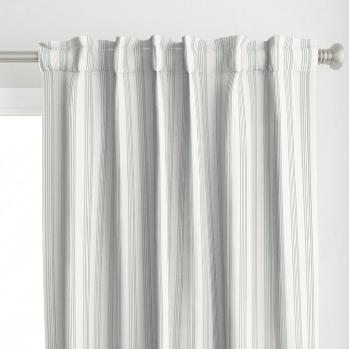 Cotton Canvas Curtain Panel | Ticking Stripe - Naturally Refined Collection