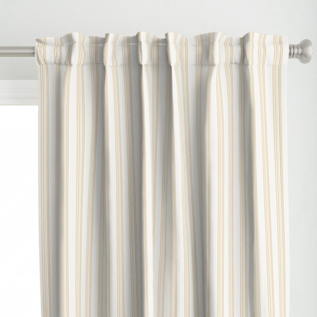 Cotton Canvas Curtain Panel | Ticking Stripe - Naturally Refined Collection