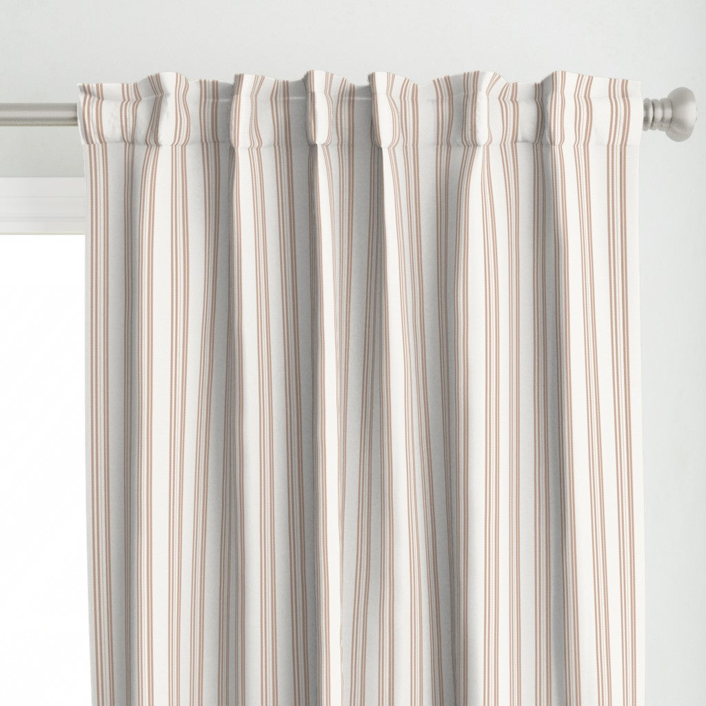 Cotton Canvas Curtain Panel | Ticking Stripe - Naturally Refined Collection