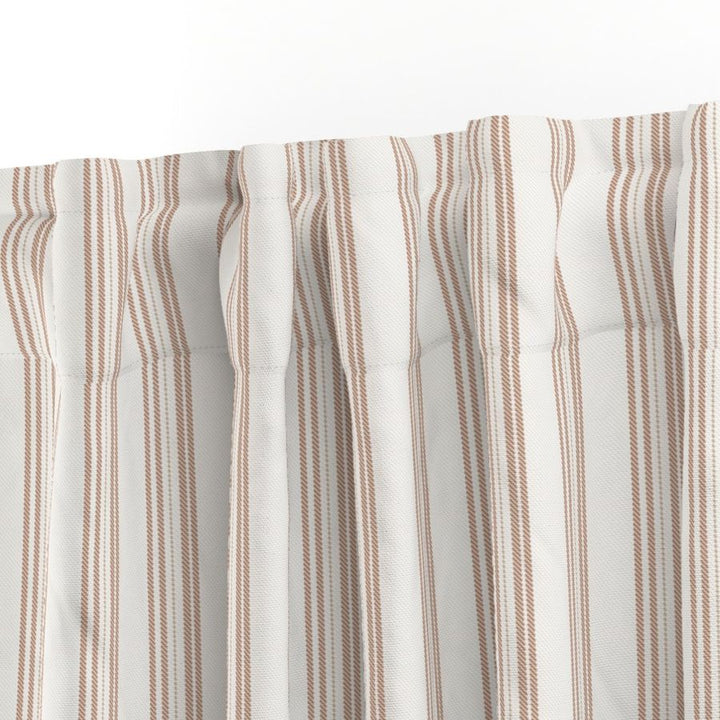 Cotton Canvas Curtain Panel | Ticking Stripe - Naturally Refined Collection