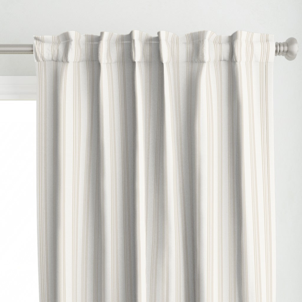 Cotton Canvas Curtain Panel | Ticking Stripe - Naturally Refined Collection