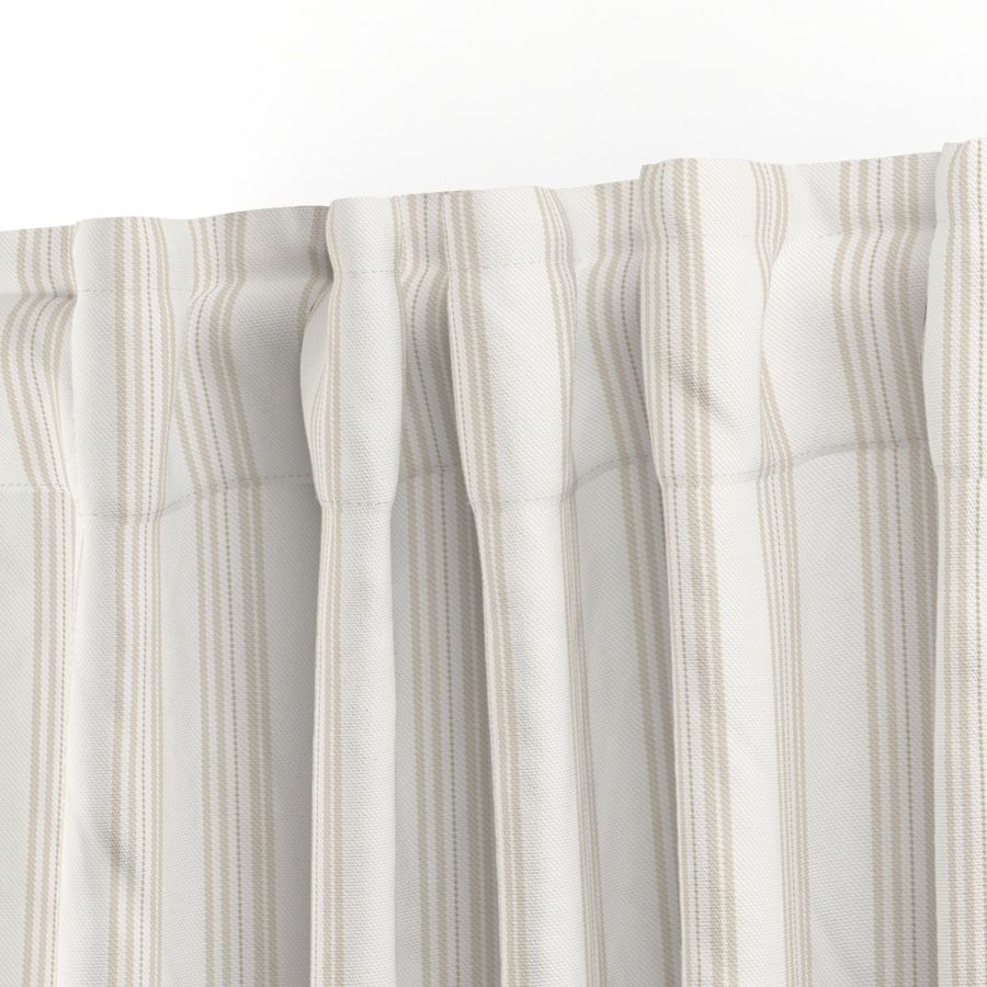 Cotton Canvas Curtain Panel | Ticking Stripe - Naturally Refined Collection