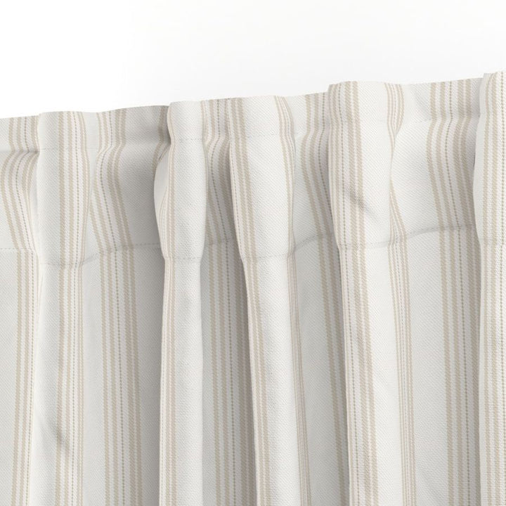 Cotton Canvas Curtain Panel | Ticking Stripe - Naturally Refined Collection