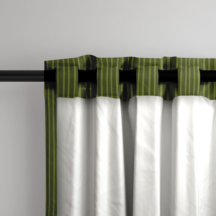 Window Curtain Set - Cotton Blend (2 Panels) | Pears | William Morris Inspired Collection