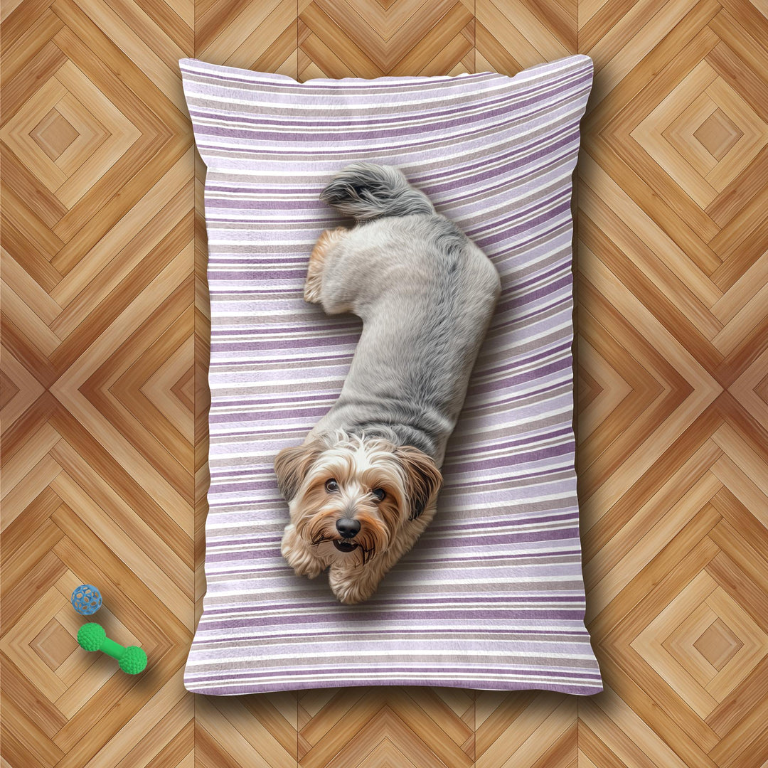 Designer Pet Bed - Sketchy Stripes