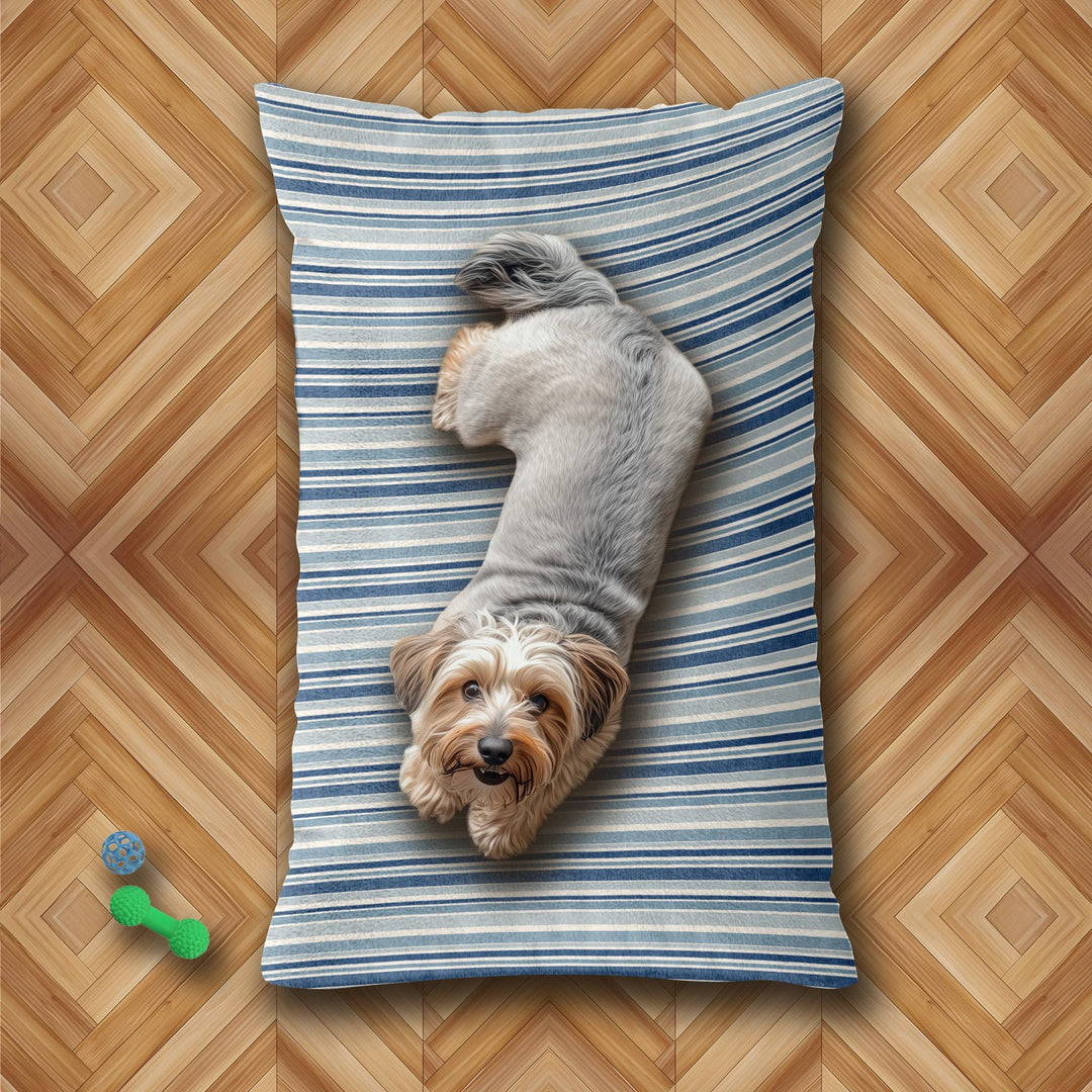 Designer Pet Bed - Sketchy Stripes