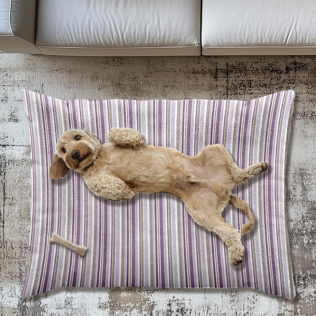 Designer Pet Bed - Sketchy Stripes