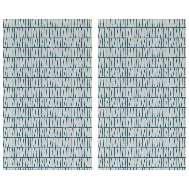 Ikat Fusion Curtain Panel Set – Lily Pad