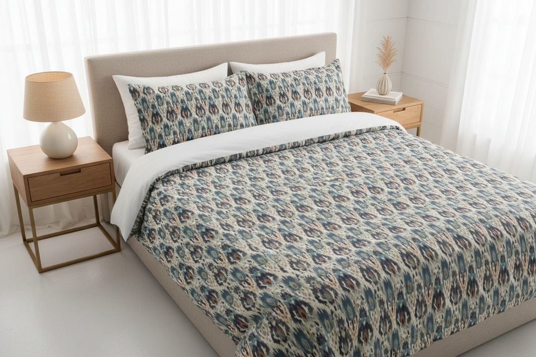 Sand &amp; Sea Duvet Cover Set | Ikat Fusion Collection