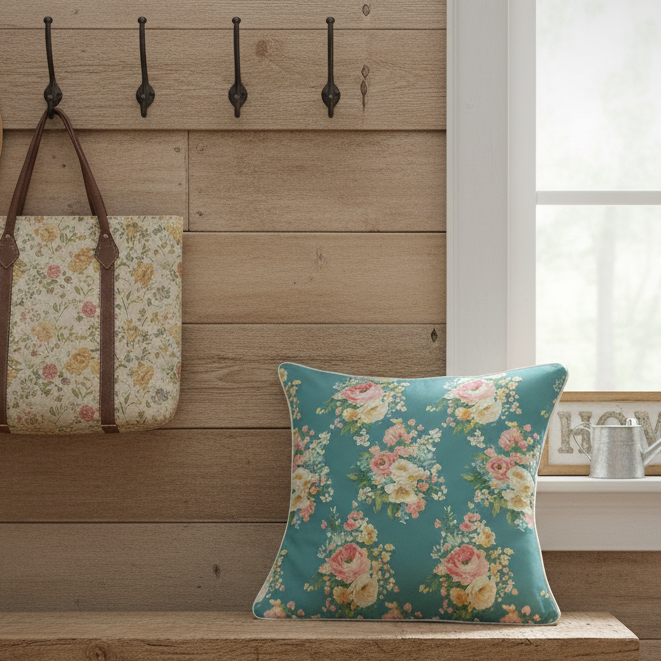 Florence – Reversible Throw Pillow | Vintage Cottage Collection