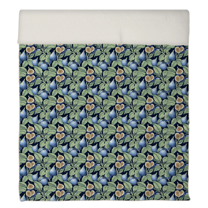Verdant Fig™ Piped Edge Duvet Cover Set - Fig &amp; Ink