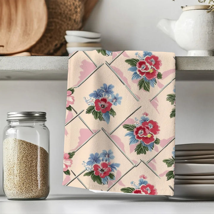 Winifred Tea Towel Set (4) | Vintage Cottage Collection
