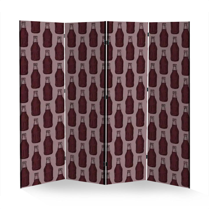 4 Panel Room Divider Folding Screen / Soda Pop!