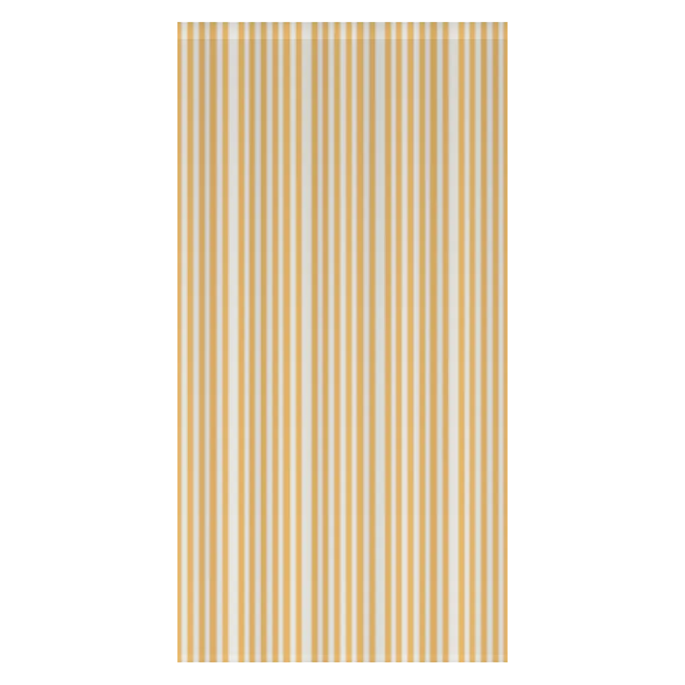 Window Curtain Set - Cotton Blend (2 Panels) | French Stripe - Yellow