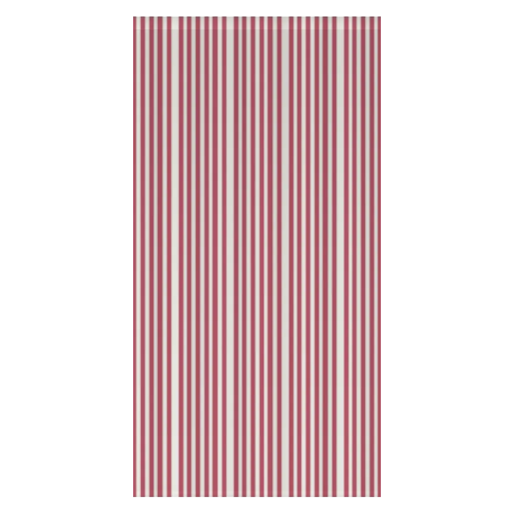 Window Curtain Set - Cotton Blend (2 Panels) | French Stripe - Rouge