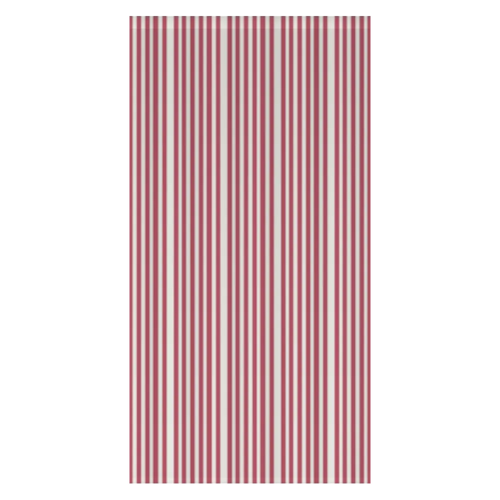 Window Curtain Set - Cotton Blend (2 Panels) | French Stripe - Rouge