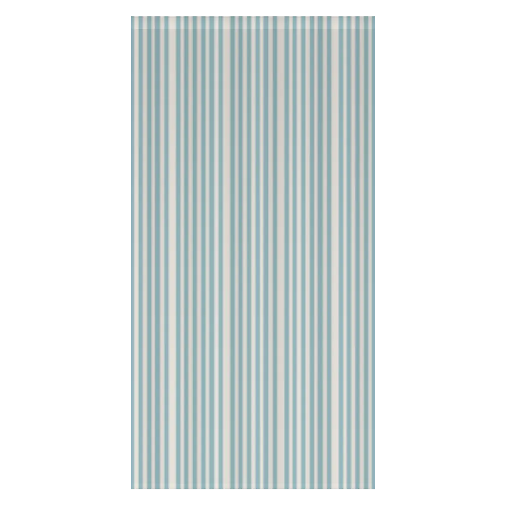 Window Curtain Set - Cotton Blend (2 Panels) | French Stripe - Pool