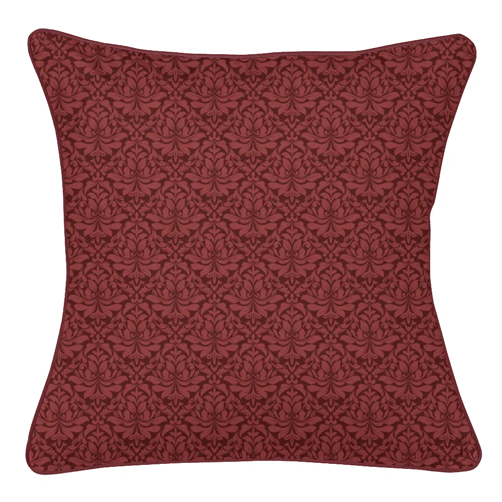 Midnight Garden™ Coordinates Pair – Damask (Red)