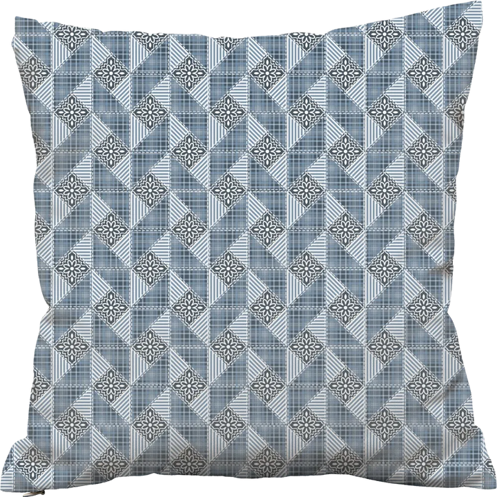 Luxury Flannel & Sherpa Comforter Set | Patchwork Snowflake - Winter Day