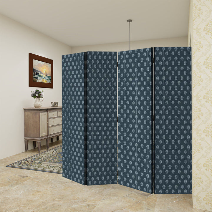 4 Panel Room Divider Folding Screen / Fronds