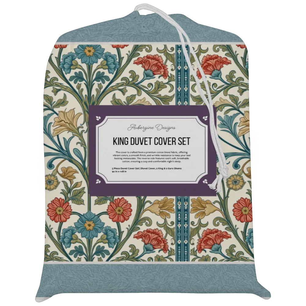 Sunlit Garden™ Scalloped Duvet Cover Set