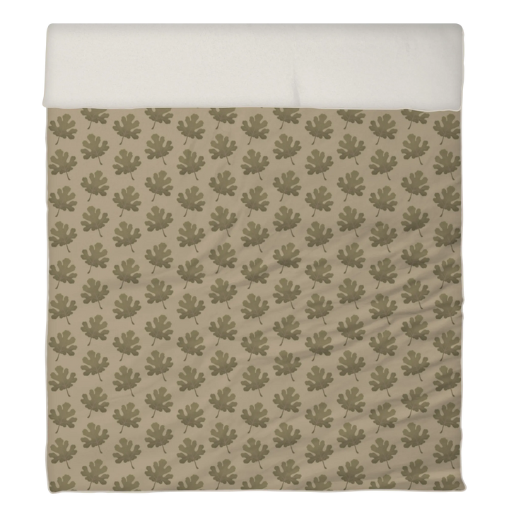 Verdant Fig™ Piped Edge Duvet Cover Set - Stamped Fig