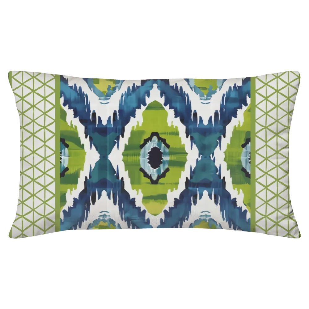 Lily Pad Duvet Cover Set | Ikat Fusion Collection