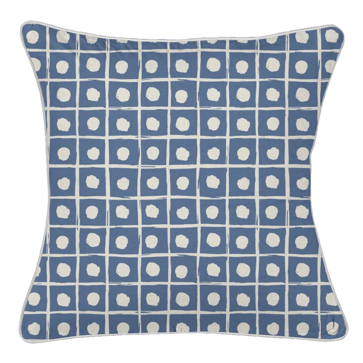 Ikat Fusion Coordinates Pair – Kelp Ribbon (Blue)