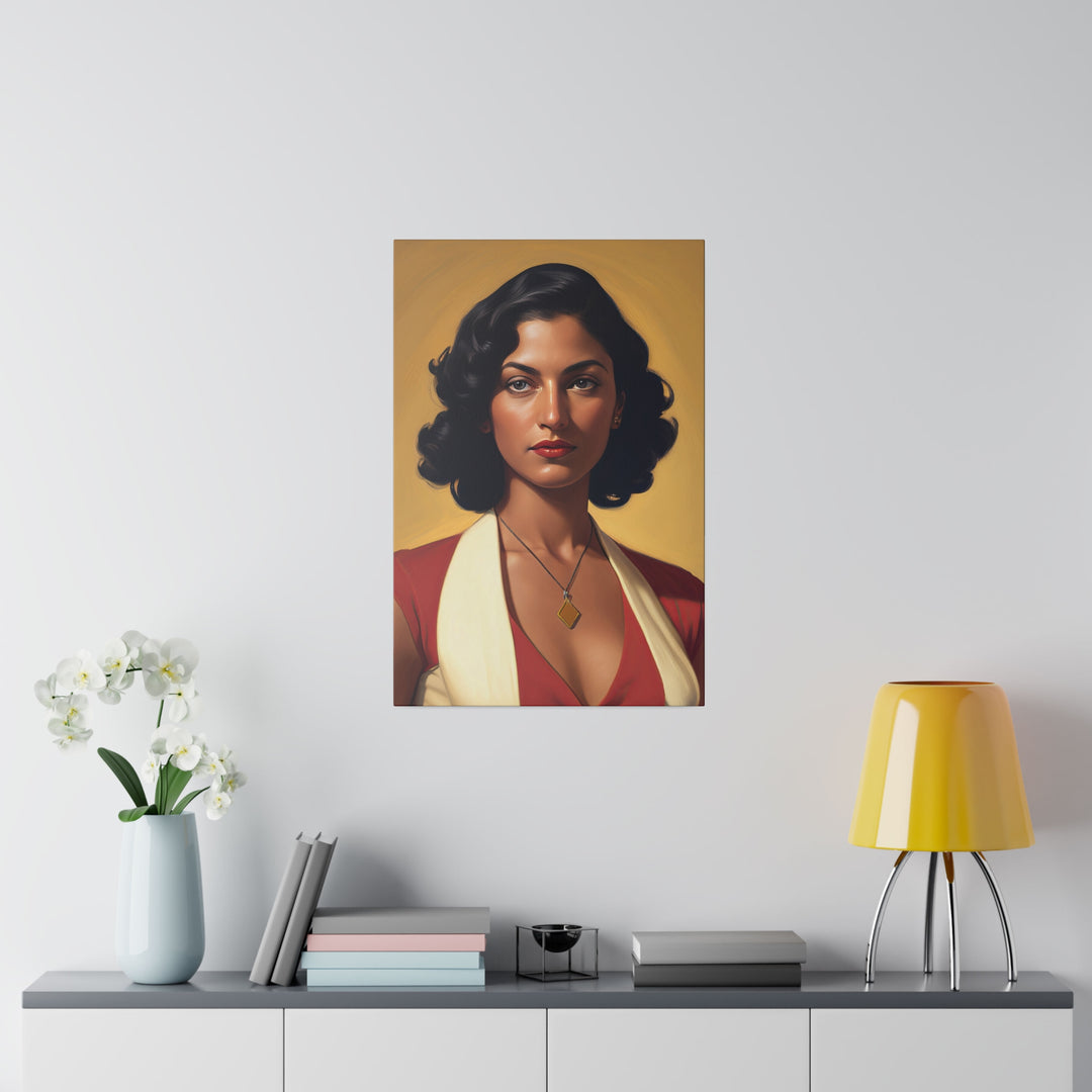 Vertical Matte Canvas / Confident Women Portrait Series - Larasati