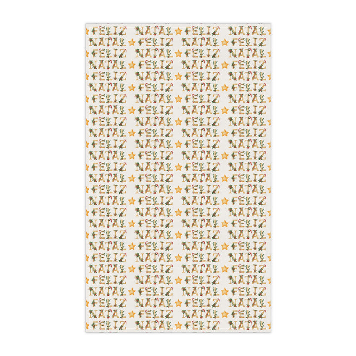 Cotton Twill Tea Towel / Festive Text Collection / Merry Christmas in Various Languages