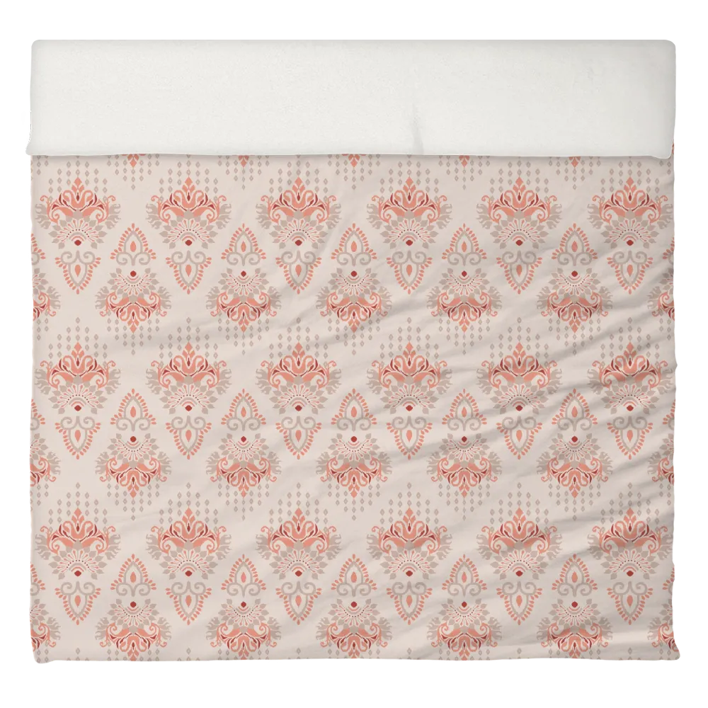 Reds &amp; Purples Anthology Duvet Cover Set – Ikat Damask (Sashay Sand)