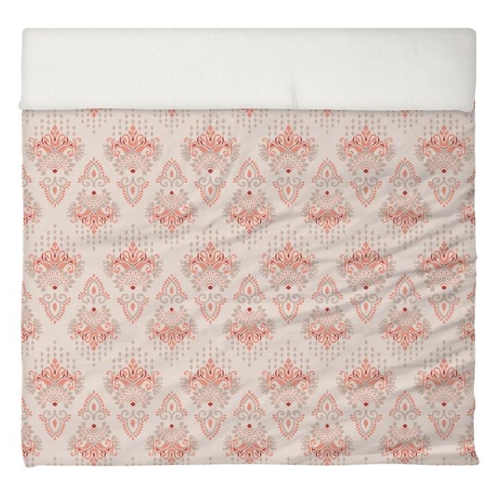 Reds &amp; Purples Anthology Duvet Cover Set – Ikat Damask (Sashay Sand)