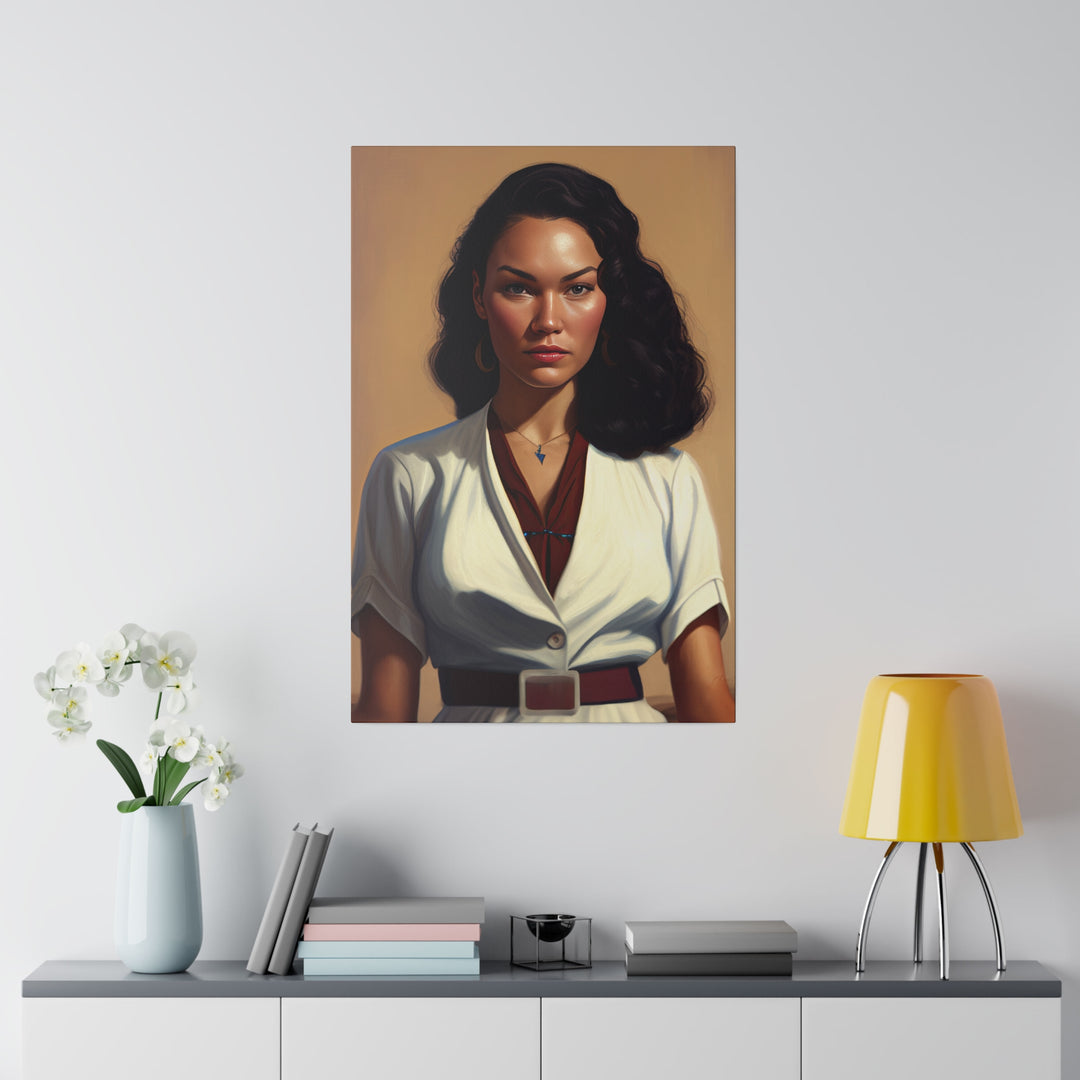 Vertical Matte Canvas / Confident Women Portrait Series - Citana