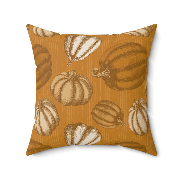 Microsuede Cushion / Cozy Pumpkins