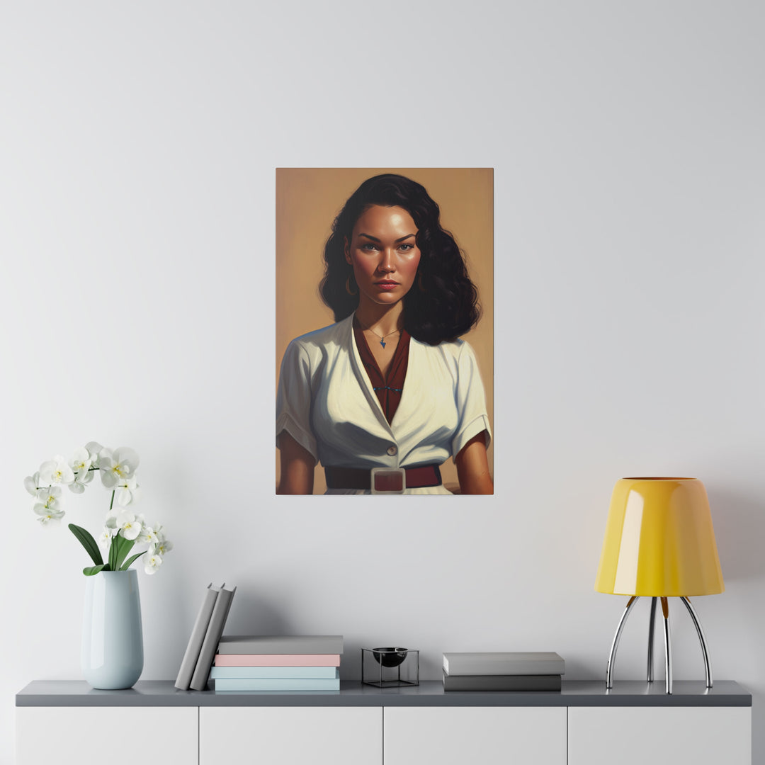 Vertical Matte Canvas / Confident Women Portrait Series - Citana