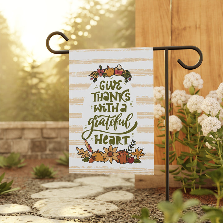 Double-sided Garden & House Banner / Fall - Grateful Heart