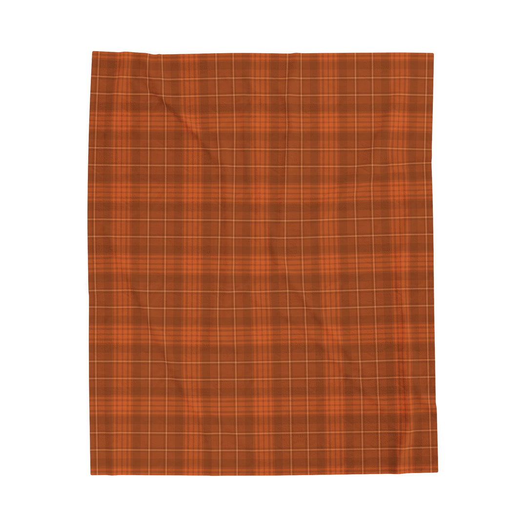 Velveteen Plush Blanket / Cozy Fall Plaids