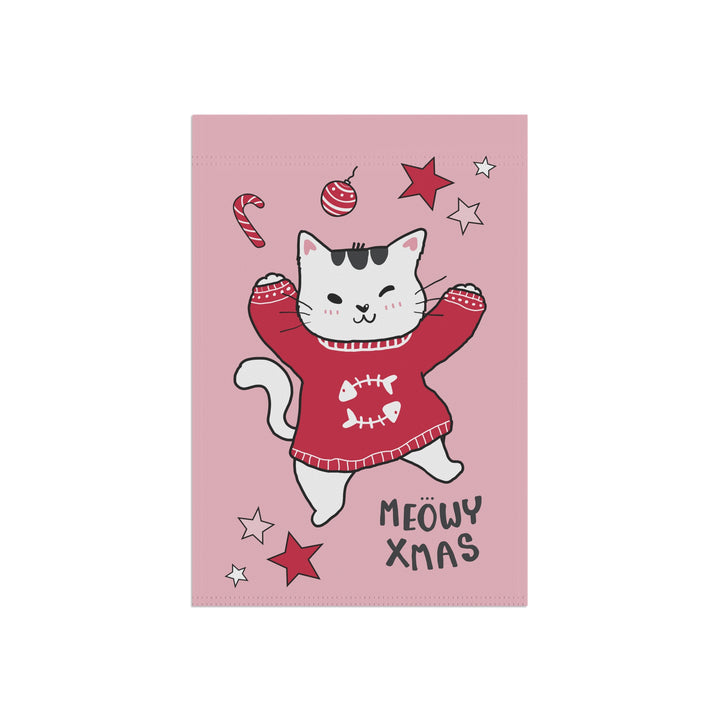 Double-sided Garden & House Banner / Merry Catmus - Pink / 5 Design Choices