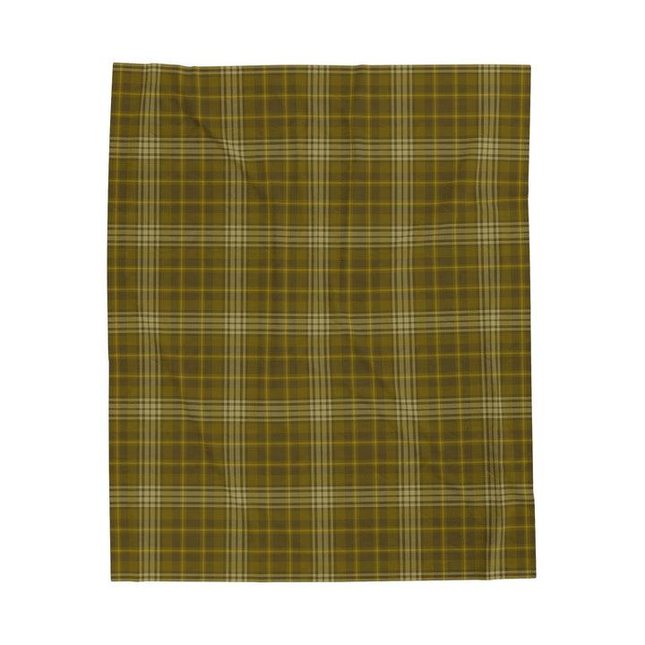 Velveteen Plush Blanket / Crisp Fall Plaids