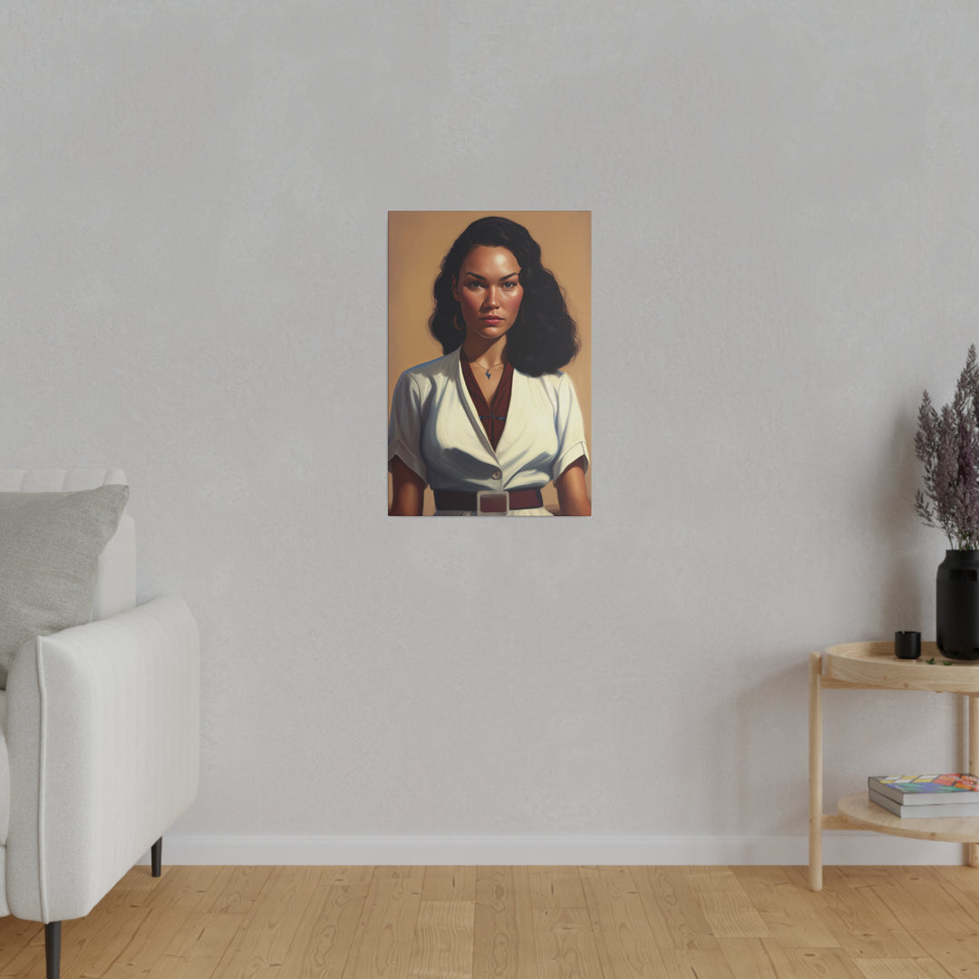 Vertical Matte Canvas / Confident Women Portrait Series - Citana