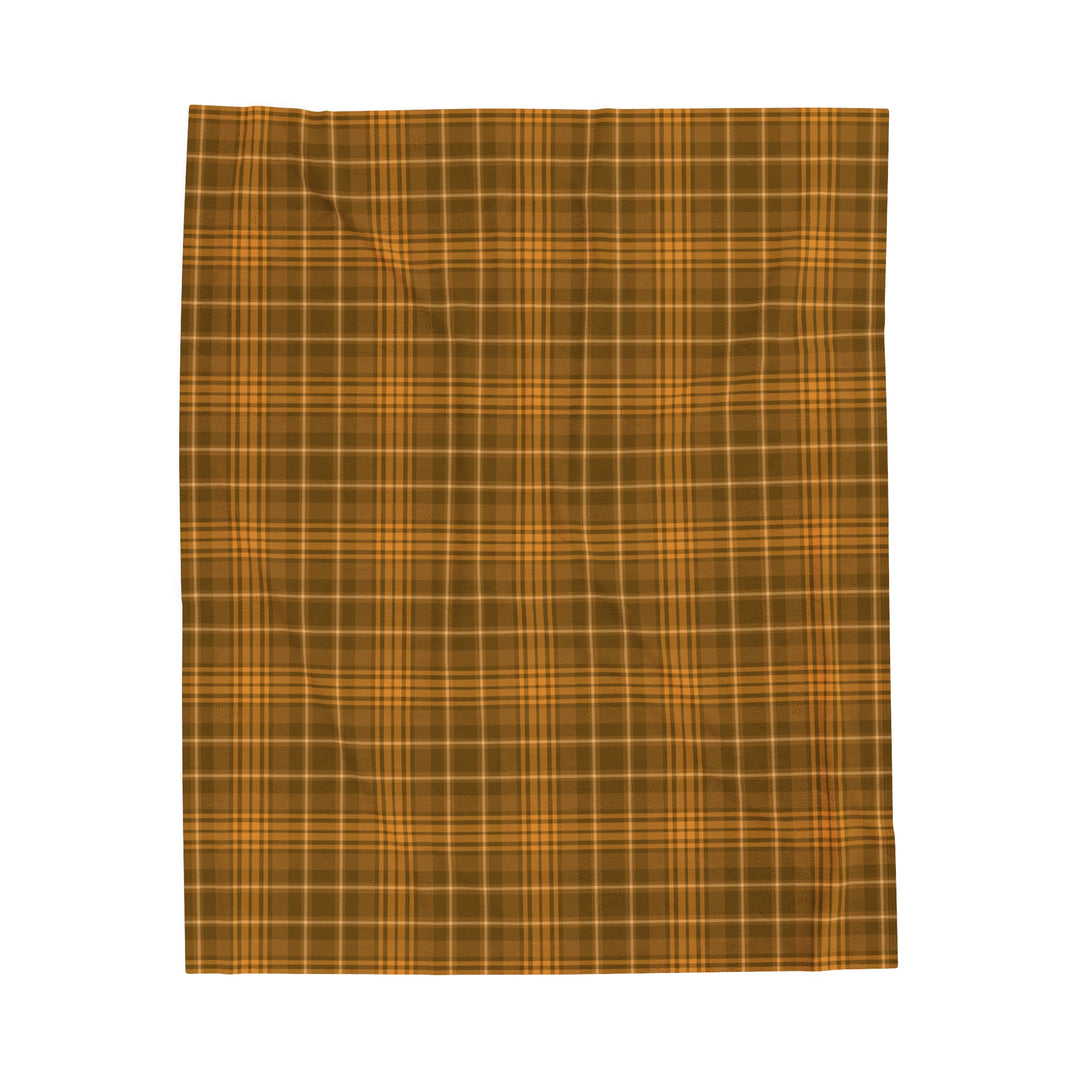 Velveteen Plush Blanket / Cozy Fall Plaids