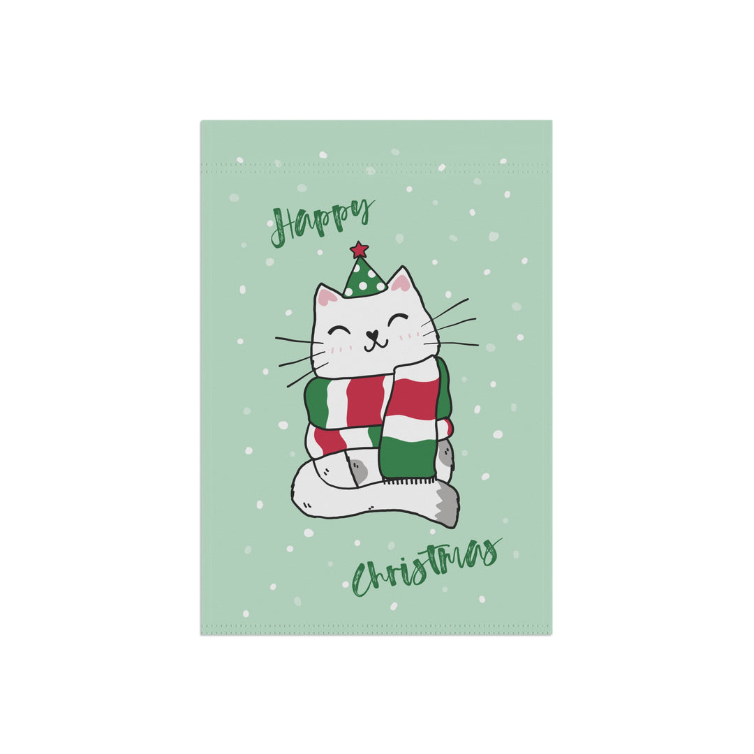 Double-sided Garden & House Banner / Merry Catmus - Green / 4 Design Choices