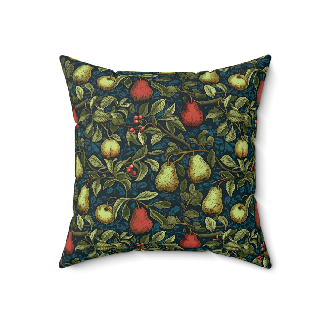 Microsuede Cushion / William Morris Inspired - Pears