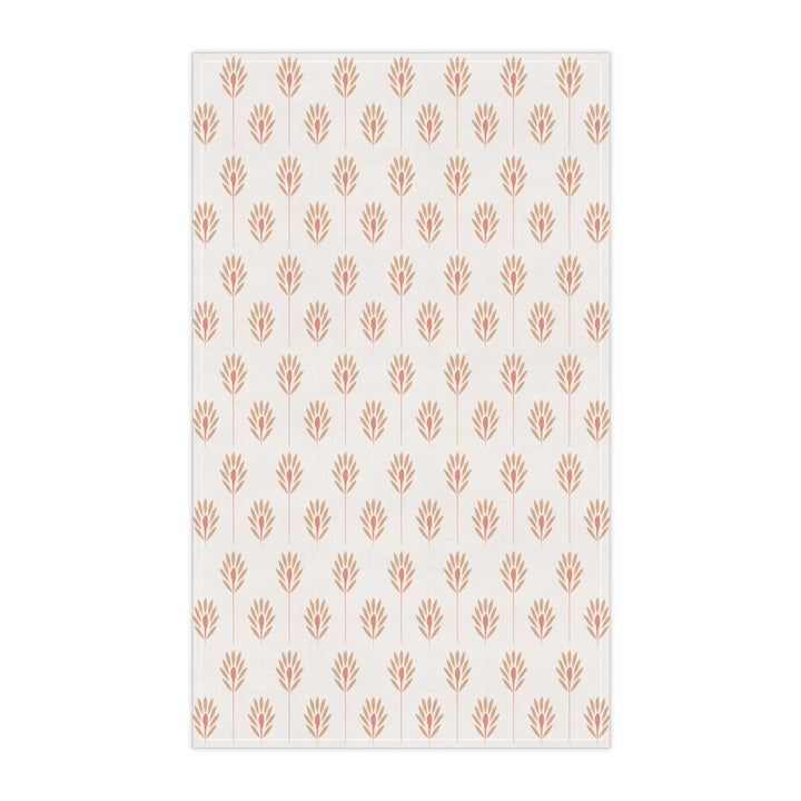 Cotton Twill Tea Towel / Fronds - Color + White