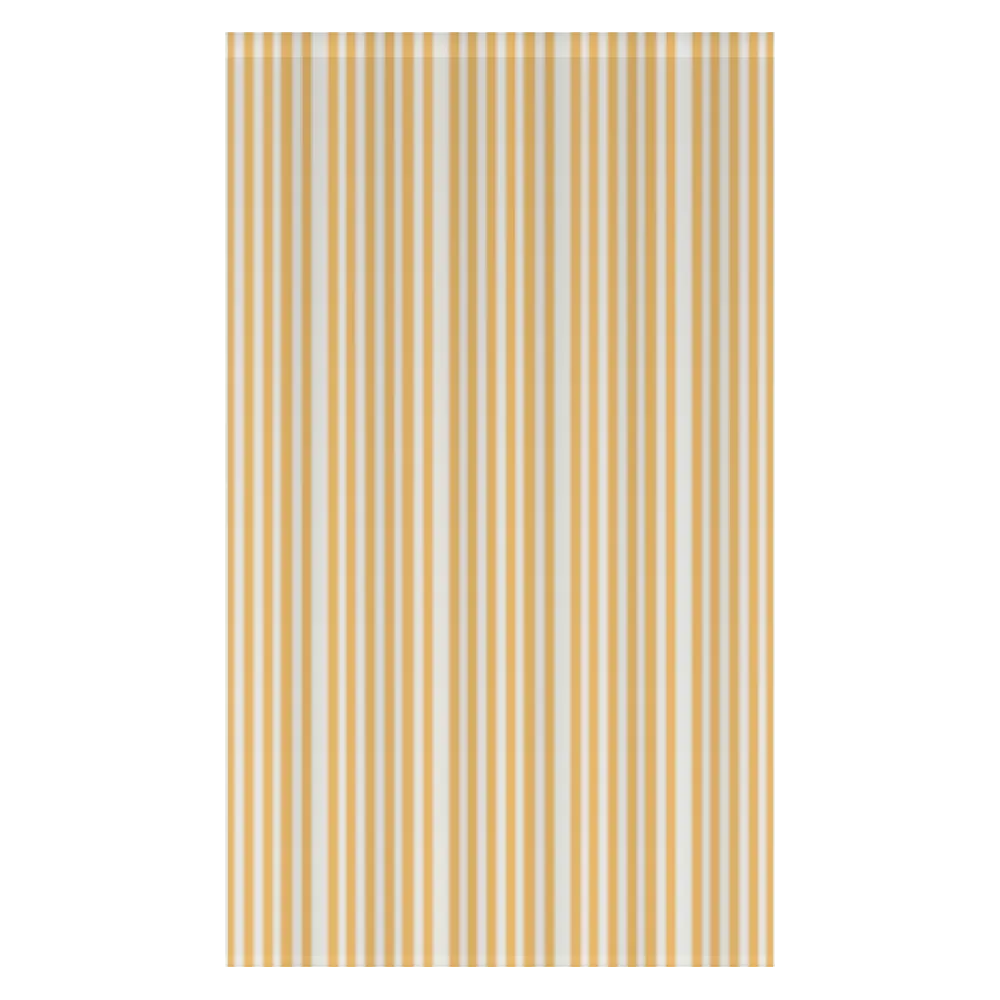 Window Curtain Set - Cotton Blend (2 Panels) | French Stripe - Yellow