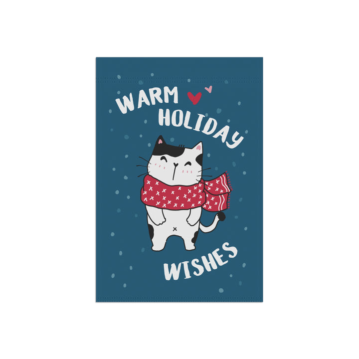 Double-sided Garden & House Banner / Merry Catmus - Blue / 4 Design Choices