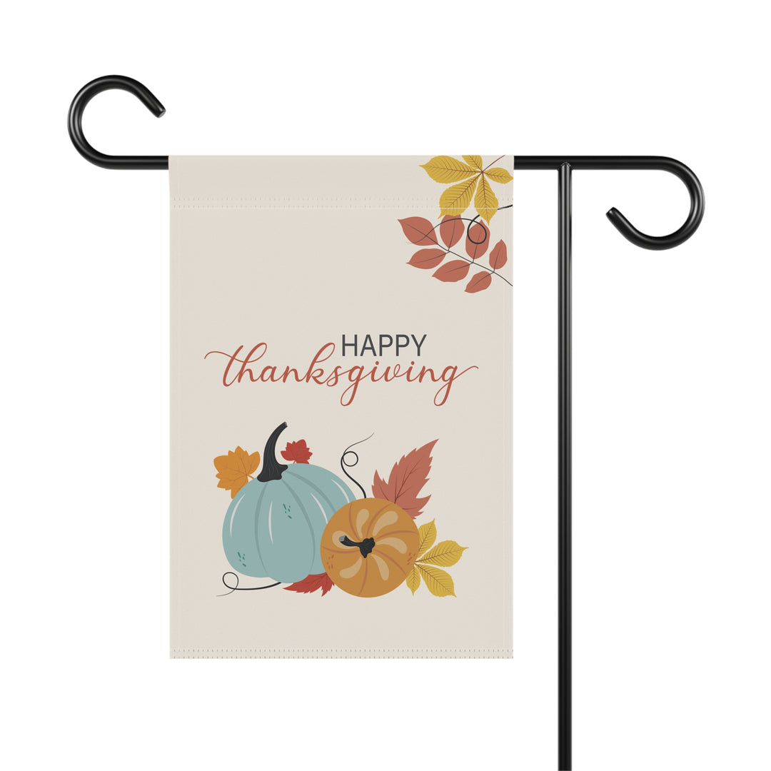 Double-sided Garden & House Banner / Fall Pumpkins - Happy Thanksgiving